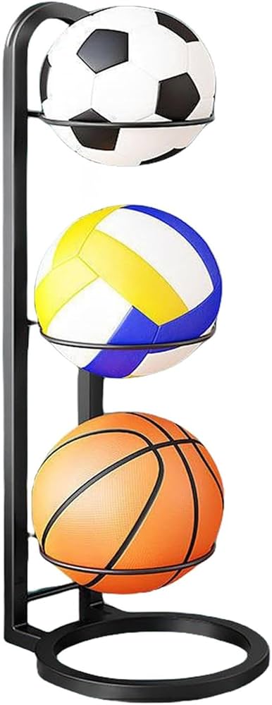 ボールスタンド　ラック　ブラック　バスケ　サッカー　ボール収納　棚 ボールスタンド 玄関収納 ボールラック ボール 片付け サッカー